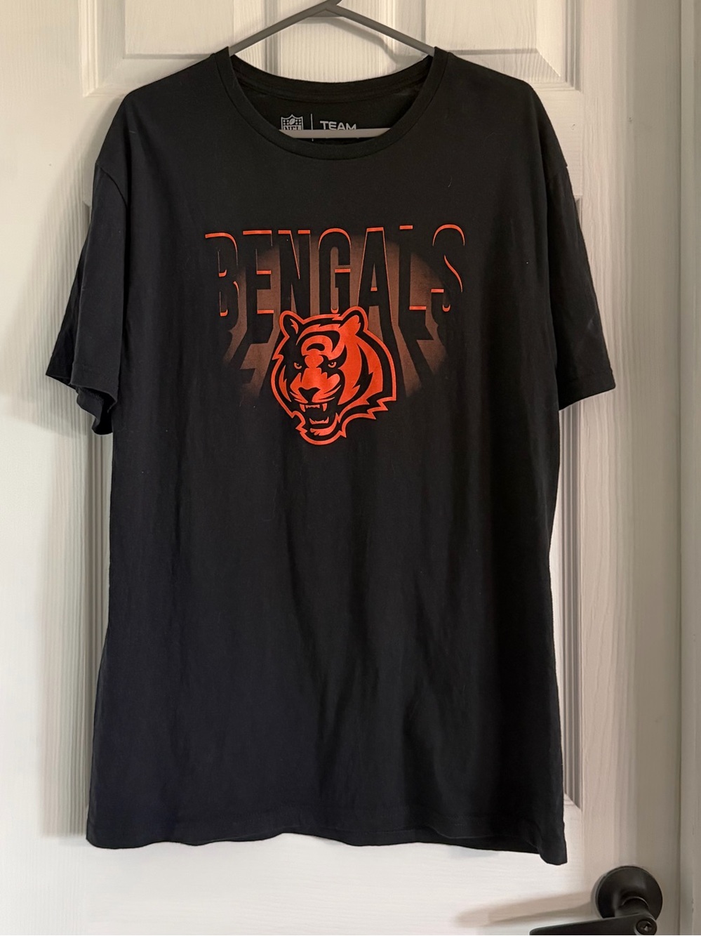 NFL Bengals Short Sleeve Tee in Black and Orange